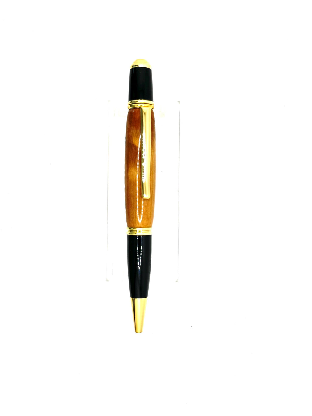 Gatsby Wooden Ballpoint Pen - Olive, Gold Tone