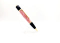 Gatsby Style Acrylic Ballpoint Pen - Rosy Pink, Gold Tone